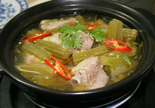 Cách nấu canh atiso sườn non