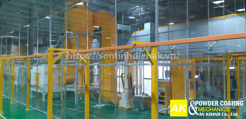 quy trình vận hành sơn tĩnh điện