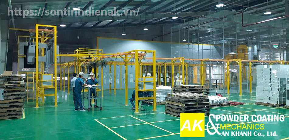 Lắp đặt dây chuyền sơn tĩnh điện trọn gói