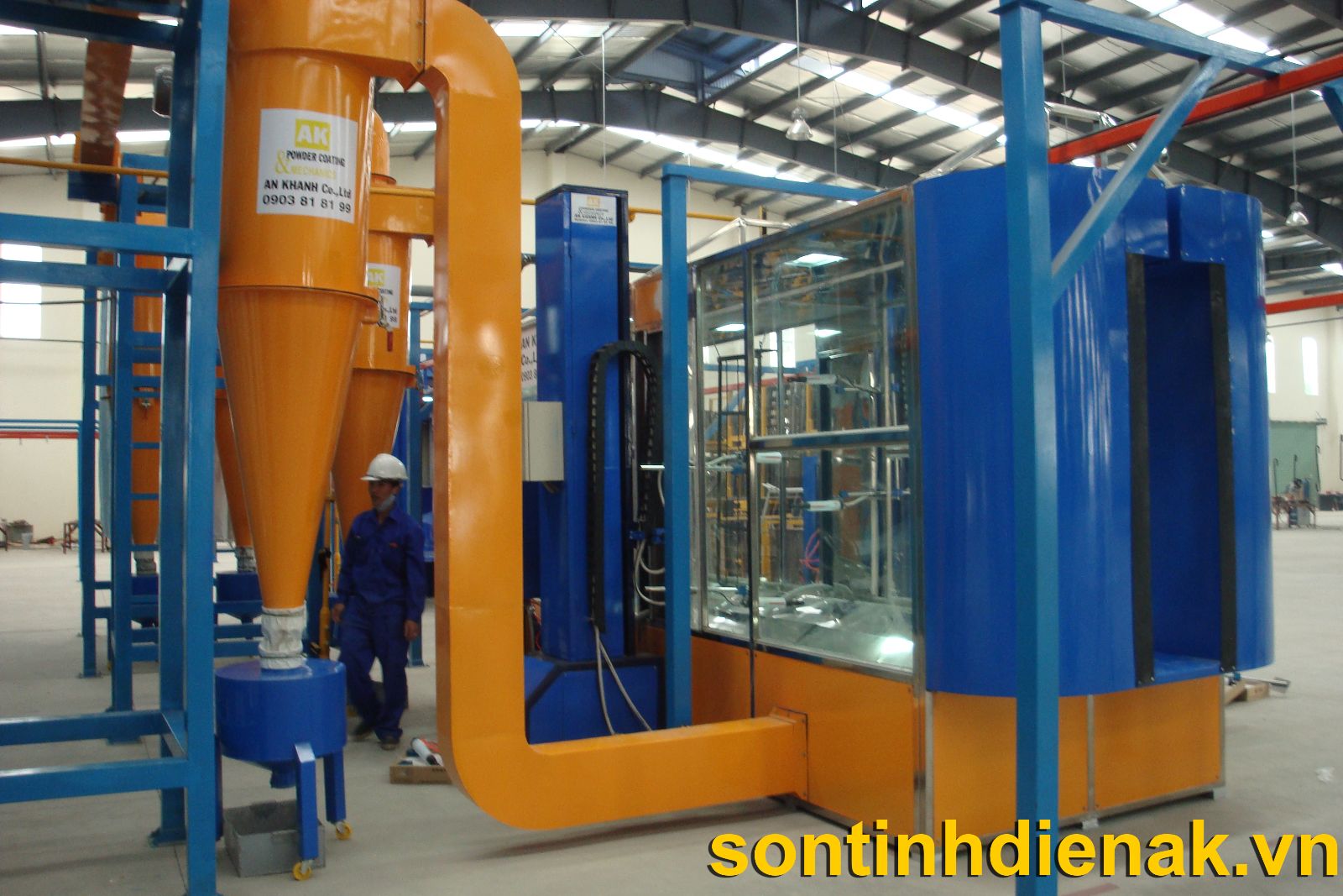Lắp Ráp Hệ Thống Sơn Tĩnh Điện Cho Đối Tác Tại Quảng Nam