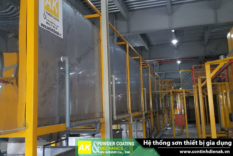 Bản vẽ mô phỏng hệ thống sơn và hình ảnh thi công thực tế