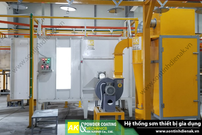 Bản vẽ mô phỏng hệ thống sơn và hình ảnh thi công thực tế