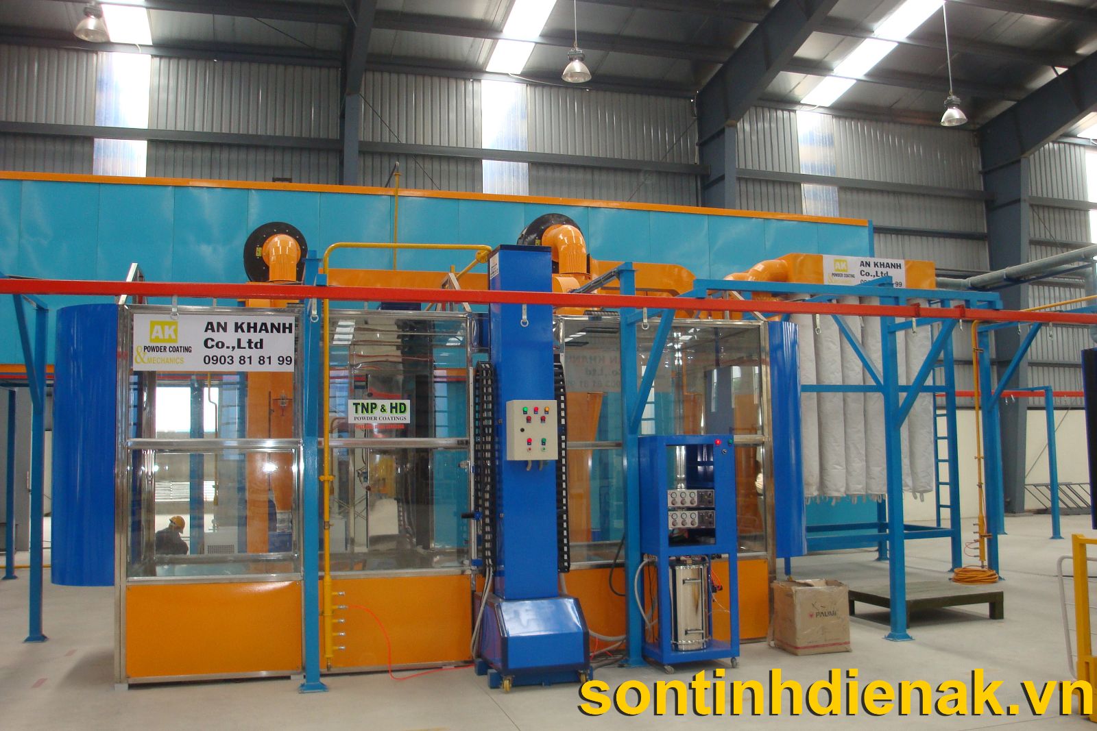 Báo Giá Hệ Thống Sơn Tĩnh Điện | Dây Chuyền Sơn An Khanh