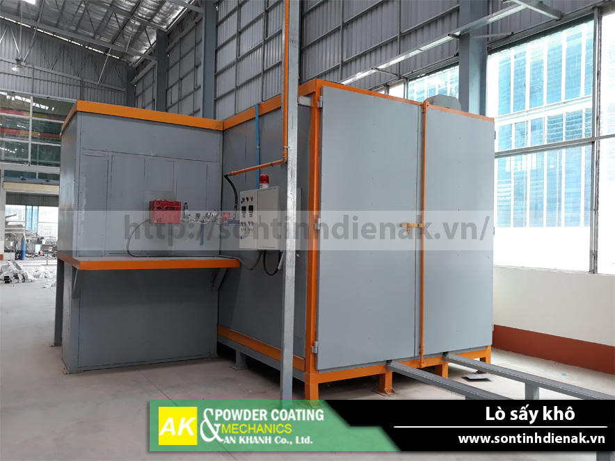 Hình ảnh thực tế hệ thống sơn thanh nhôm dài 6m
