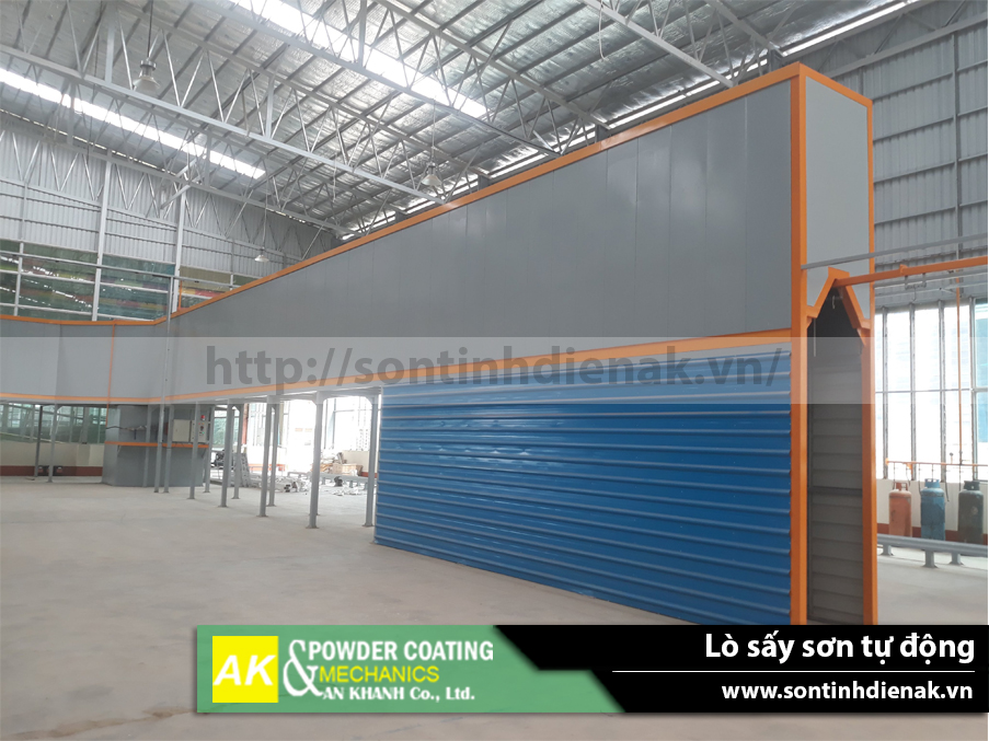 Hình ảnh thực tế hệ thống sơn thanh nhôm dài 6m