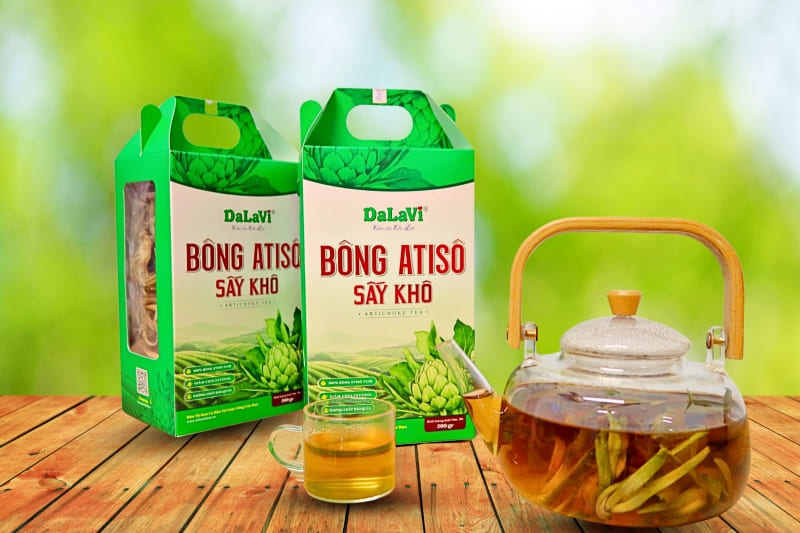 Uống trà atiso túi lọc, bông atiso thế nào mới tốt