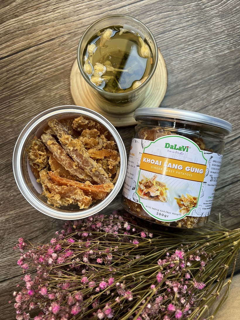 Khoai lang sấy gừng