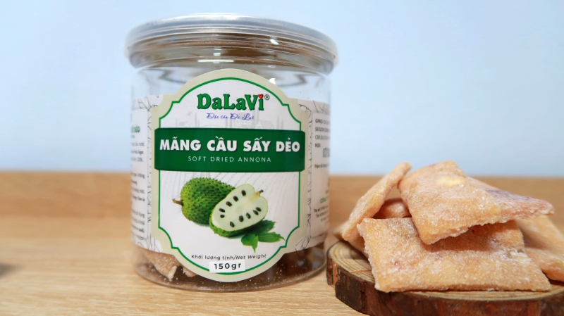 Mua mãng cầu sấy dẻo từ 100% mãng cầu xiêm tại DaLaVi