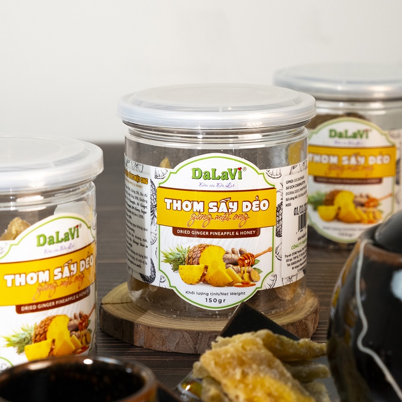 Thơm sấy dẻo thơm ngon, bổ dưỡng từ thương hiệu DaLaVi