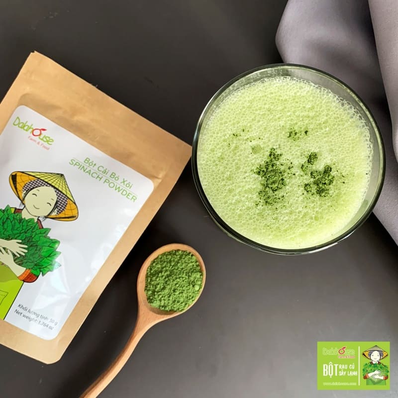 Bột rau bó xôi sản xuất theo công nghệ Nhật Bản