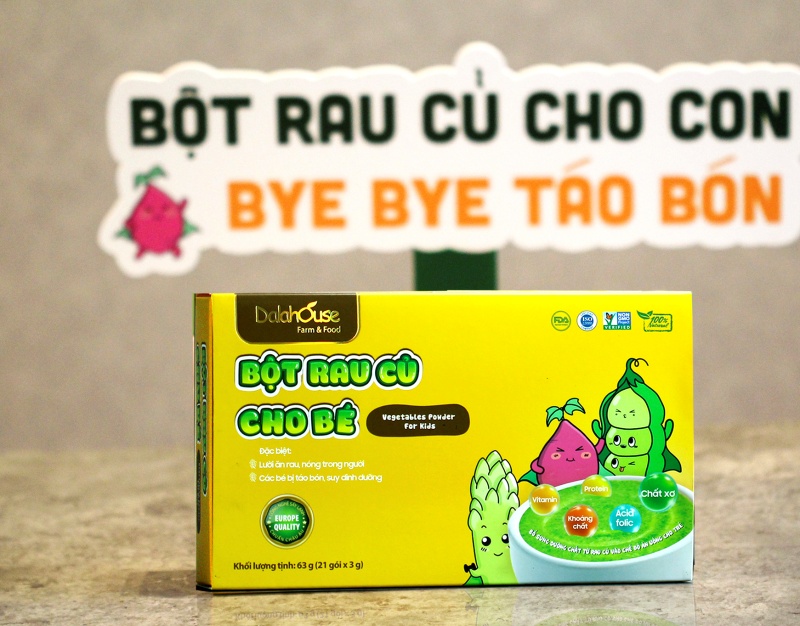 Bột rau củ cho bé