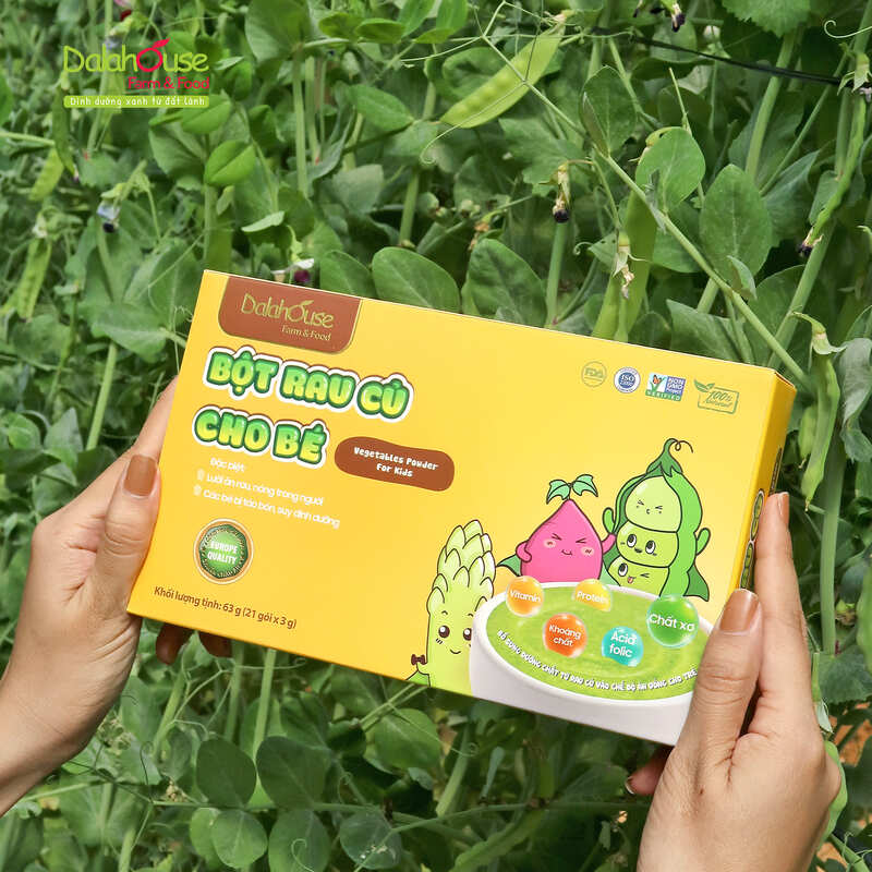 Bột rau củ cho bé 100% nguyên chất, an toàn tuyệt đối