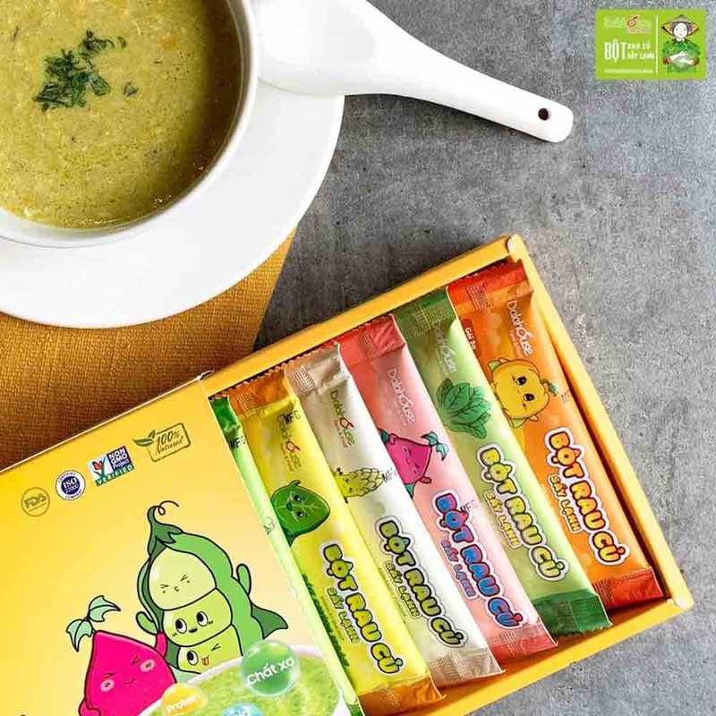 Bột rau củ cho bé 100% nguyên chất, an toàn tuyệt đối