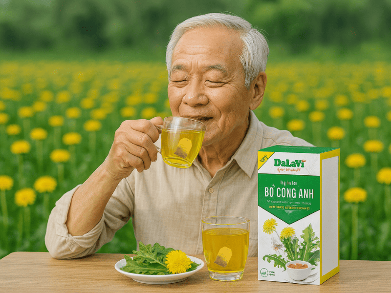 Trà bồ công anh túi lọc, thức uống ấm nóng cho ngày mưa