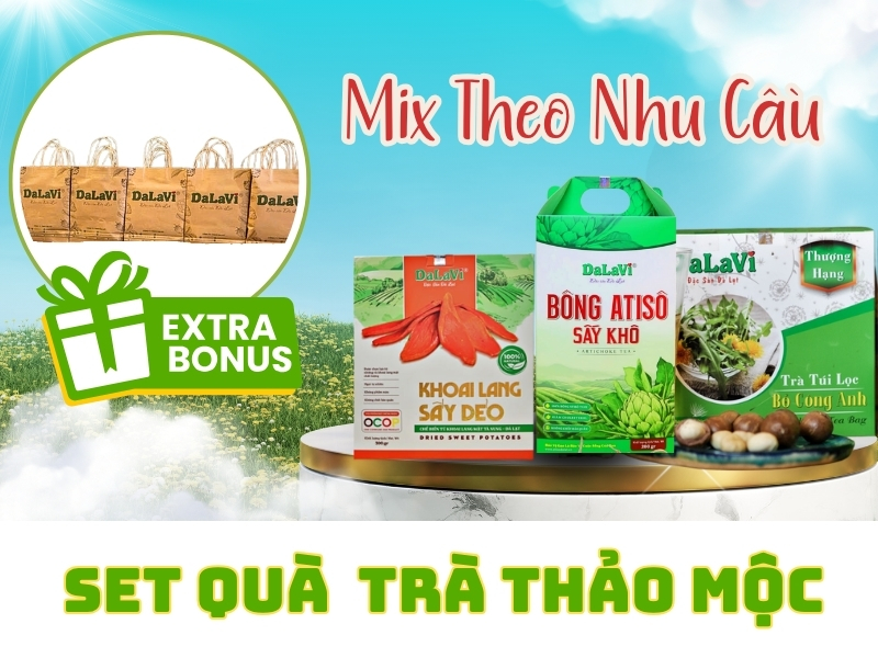 Trà thảo mộc Đà Lạt - Set quà tặng ấn tượng từ DaLaVi