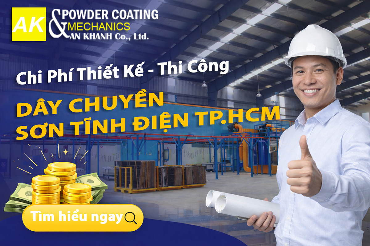 Dây chuyền sơn tĩnh điện tphcm